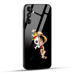 Samsung Galaxy M14 5G Back Cover Luffy Printed Glass Case