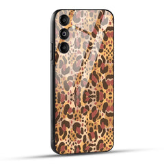 Samsung Galaxy M14 5G Back Cover Unique Brown Texture Printed Glass Case