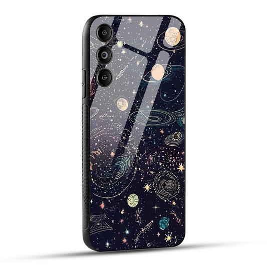 Samsung Galaxy M14 5G Back Cover Beauty Of Multiverse Art Printed Glass Case