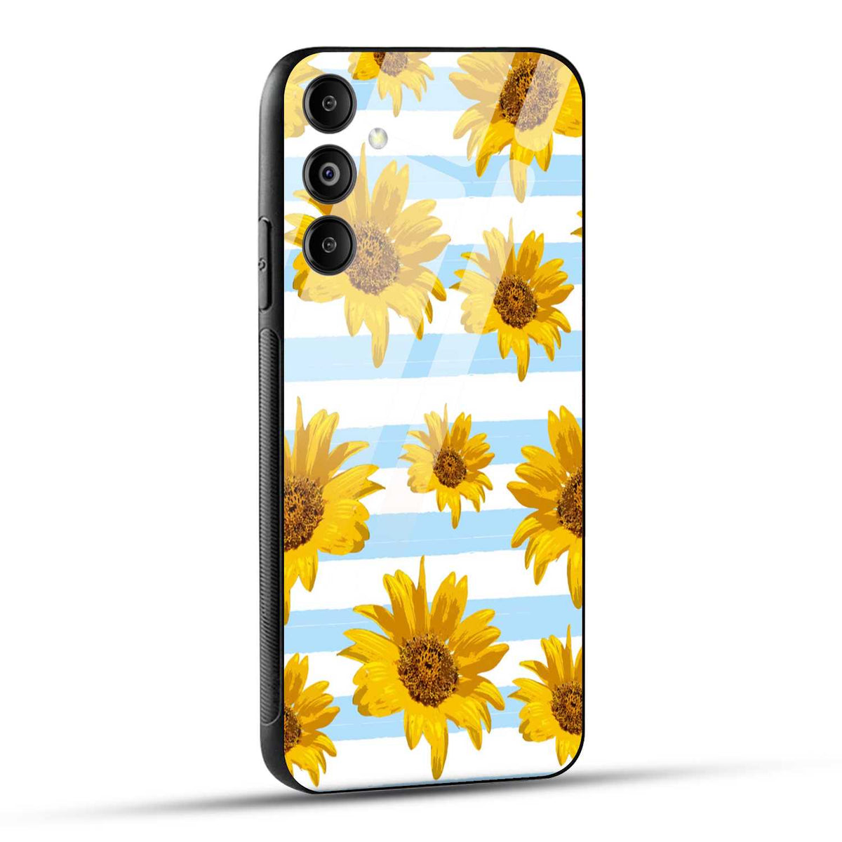Samsung Galaxy M14 5G Back Cover Beautiful Sunflower Doodle Printed Glass Case