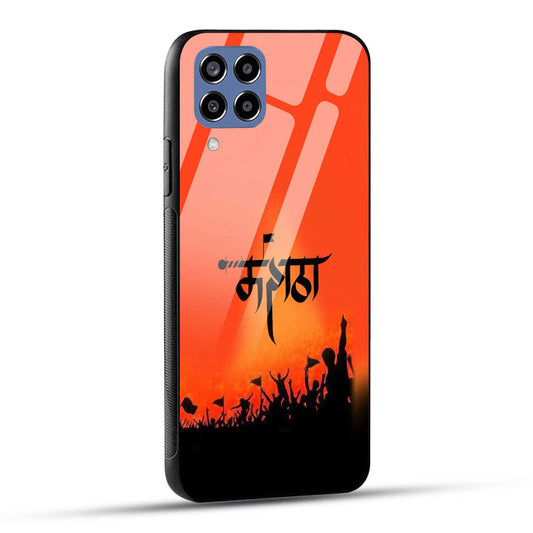 Samsung Galaxy M33 5G Back Cover Maratha Printed Glass Case