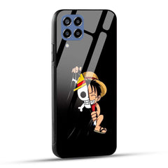 Samsung Galaxy M33 5G Back Cover Luffy Printed Glass Case