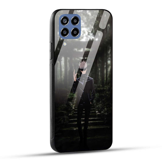 Samsung Galaxy M33 5G Back Cover Gojo Printed Glass Case