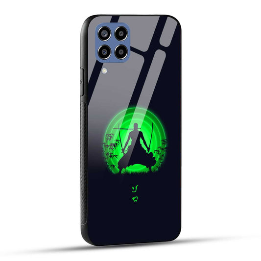 Samsung Galaxy M33 5G Back Cover Zoro Printed Glass Case
