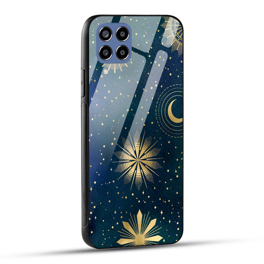 Samsung Galaxy M33 5G Back Cover Art Of Moon Printed Glass Case