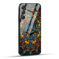Samsung Galaxy M34 5G Back Cover Attractive Owl Printed Glass Case