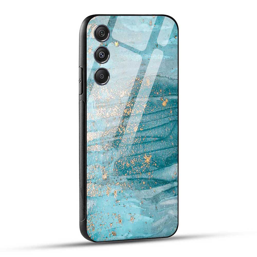Samsung Galaxy M34 5G Back Cover Blue Beach Glass Case