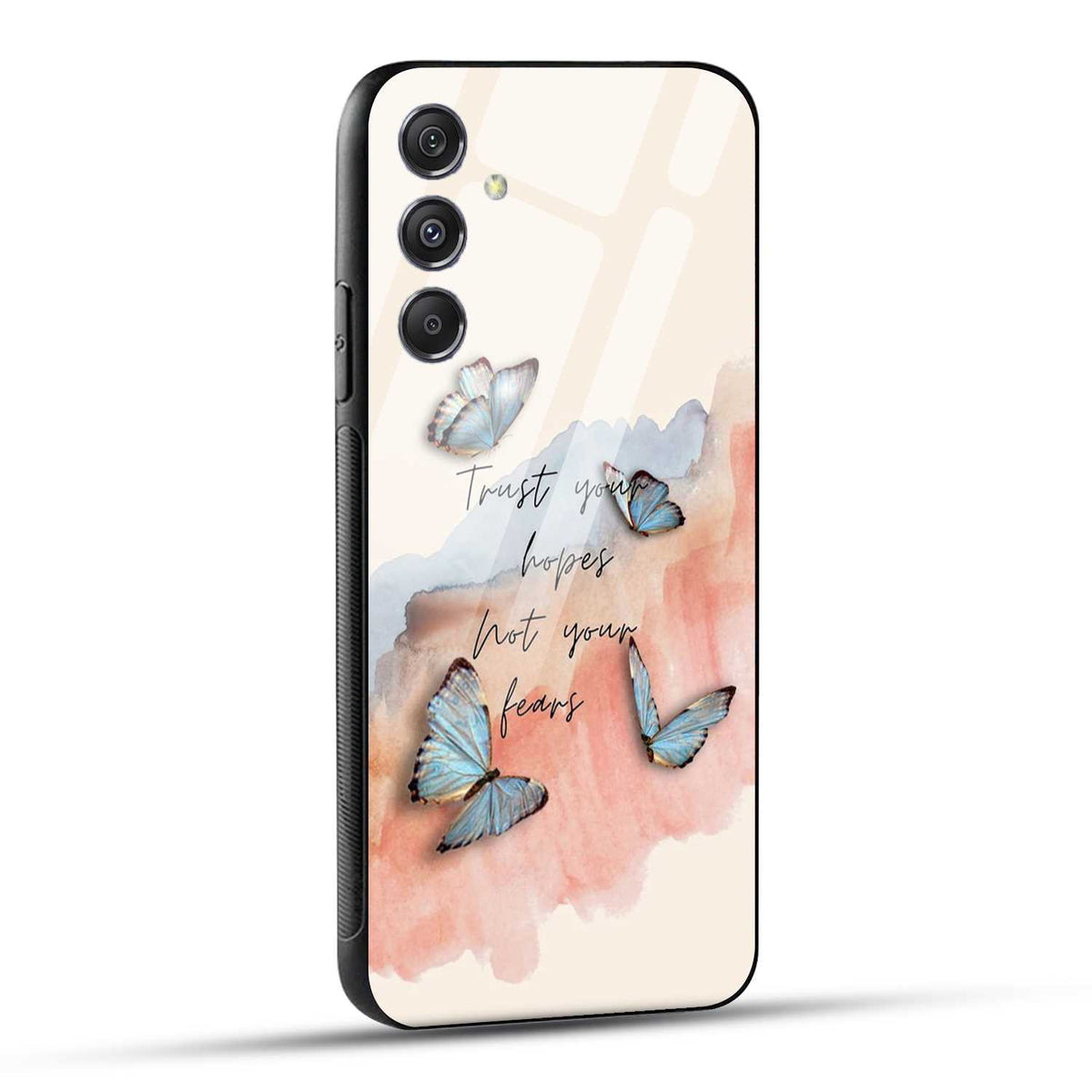 Samsung Galaxy M34 5G Back Cover Trust Your Hopes Printed Glass Case