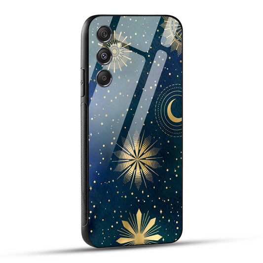 Samsung Galaxy M34 5G Back Cover Art Of Moon Printed Glass Case