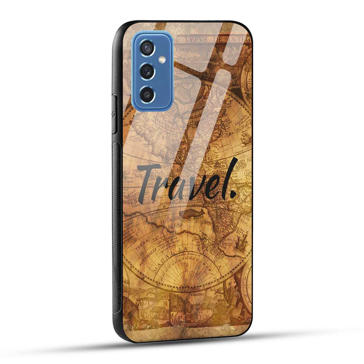 Samsung Galaxy M52 5G Back Cover Travel Printed Glass Case
