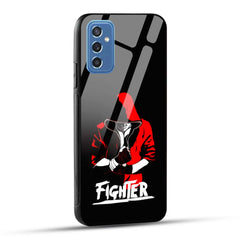 Samsung Galaxy M52 5G Back Cover Fighter Printed Glass Case