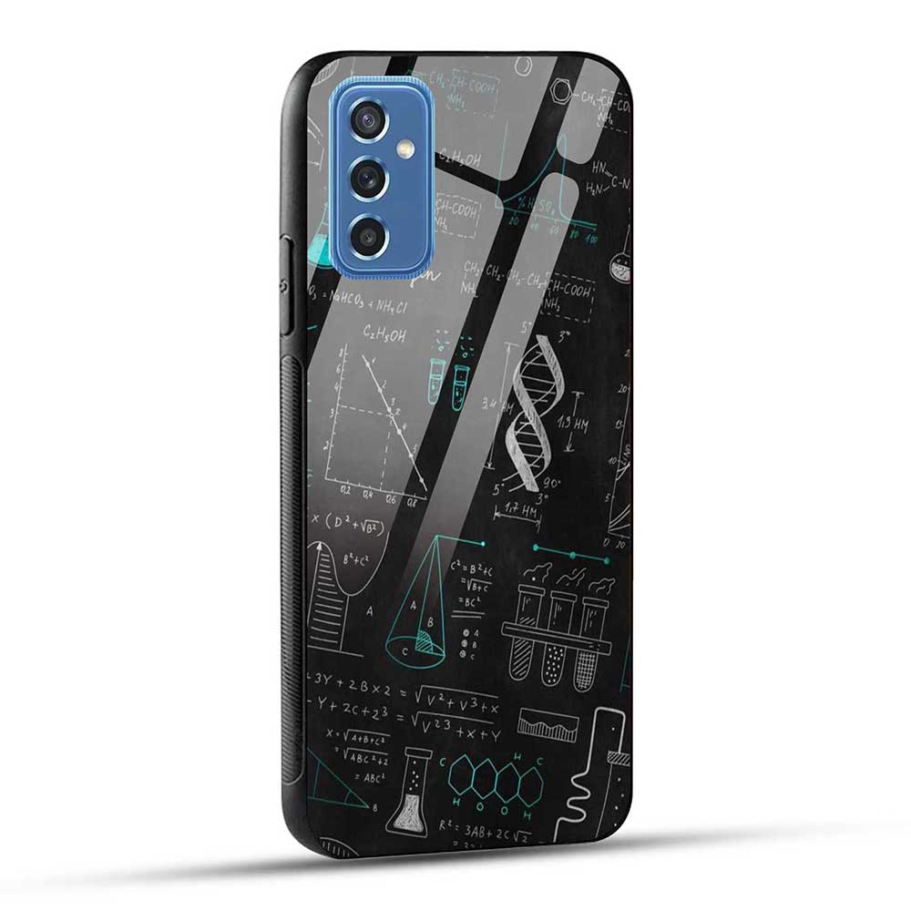 Samsung Galaxy M52 5G Back Cover Geometric Board Glass Case