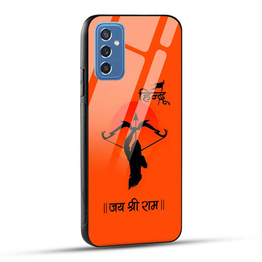 Samsung Galaxy M52 5G Back Cover Jai Shree Ram Printed Glass Case
