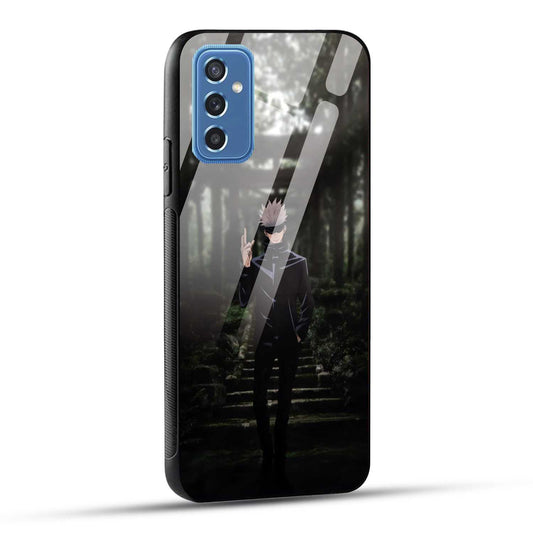 Samsung Galaxy M52 5G Back Cover Gojo Printed Glass Case