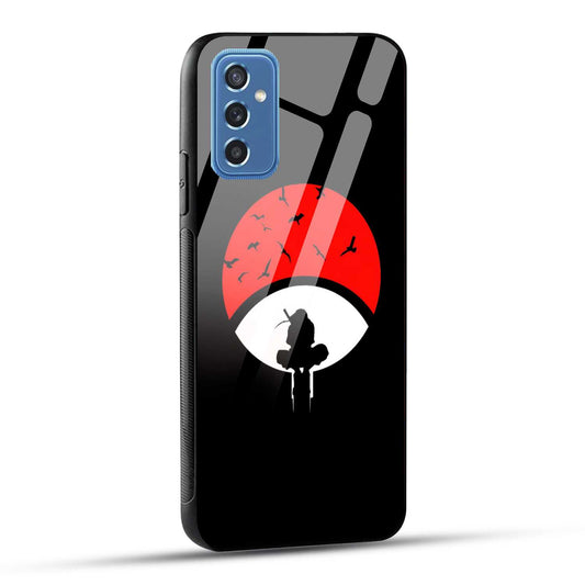 Samsung Galaxy M52 5G Back Cover Itachi Uchiha Printed Glass Case