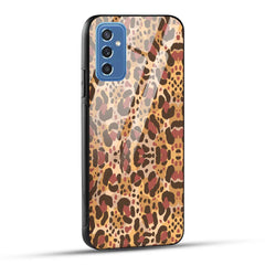 Samsung Galaxy M52 5G Back Cover Unique Brown Texture Printed Glass Case