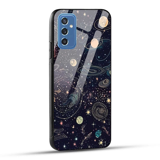Samsung Galaxy M52 5G Back Cover Beauty Of Multiverse Art Printed Glass Case
