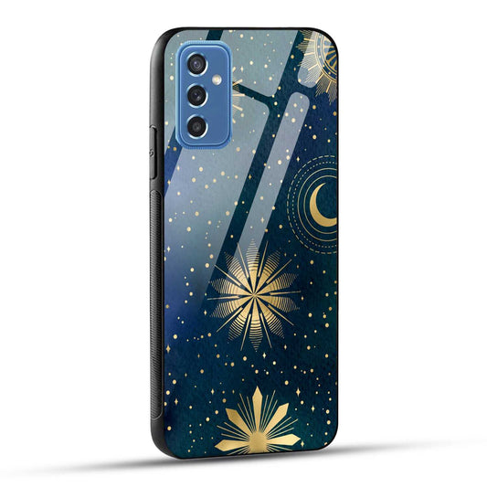 Samsung Galaxy M52 5G Back Cover Art Of Moon Printed Glass Case