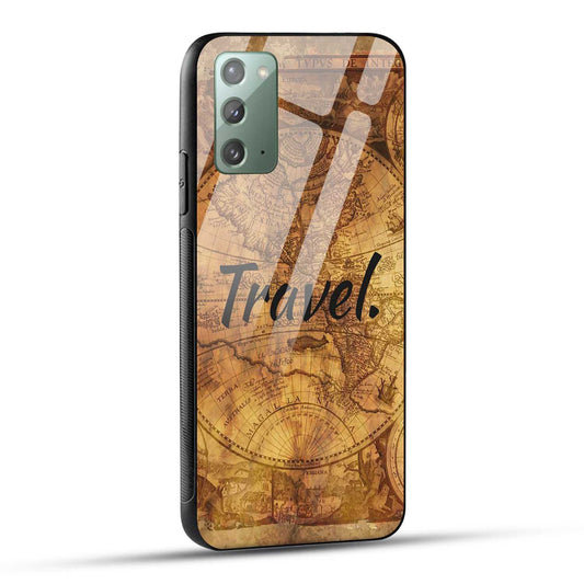 Samsung Galaxy Note 20 Back Cover Travel Printed Glass Case