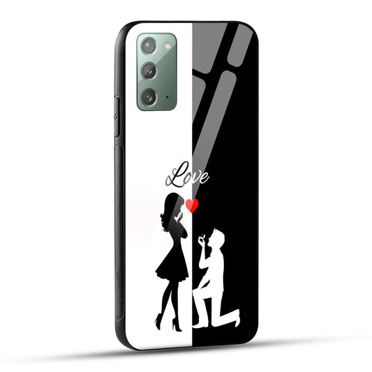 Samsung Galaxy Note 20 Back Cover Love Proposal Printed Glass Case