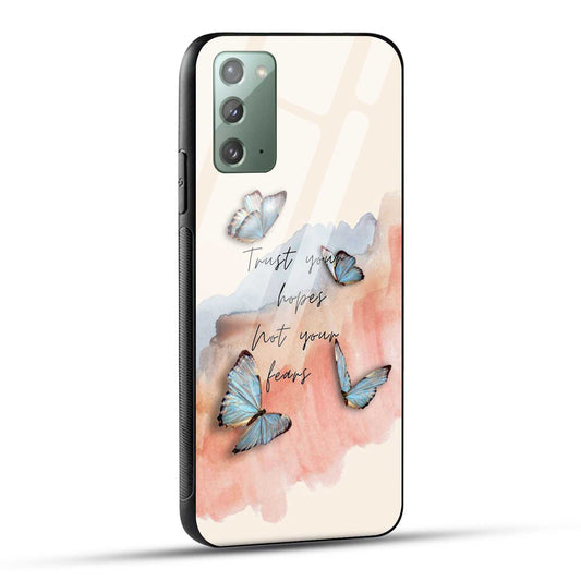 Samsung Galaxy Note 20 Back Cover Trust Your Hopes Printed Glass Case