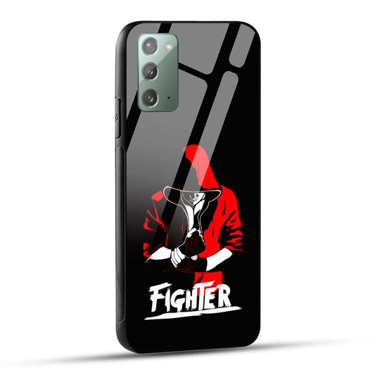 Samsung Galaxy Note 20 Back Cover Fighter Printed Glass Case