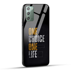 Samsung Galaxy Note 20 Back Cover One Choice One Life Printed Glass Case