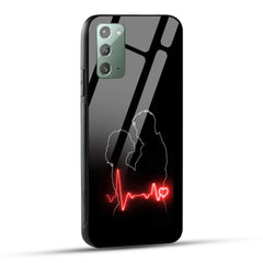 Samsung Galaxy Note 20 Back Cover Couple Love Printed Glass Case
