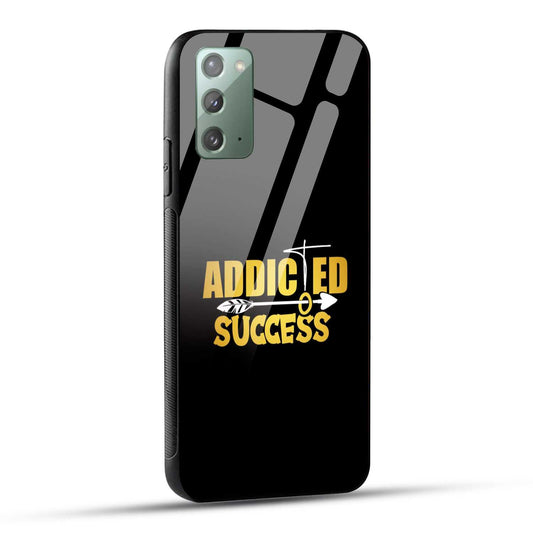 Samsung Galaxy Note 20 Back Cover Addicted To Success Empowerment Quote Printed Glass Case