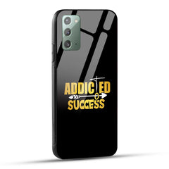 Samsung Galaxy Note 20 Back Cover Addicted To Success Empowerment Quote Printed Glass Case