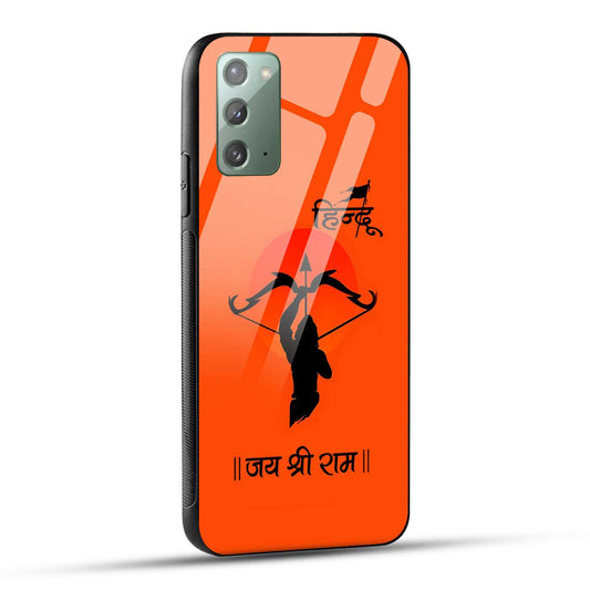 Samsung Galaxy Note 20 Back Cover Jai Shree Ram Printed Glass Case