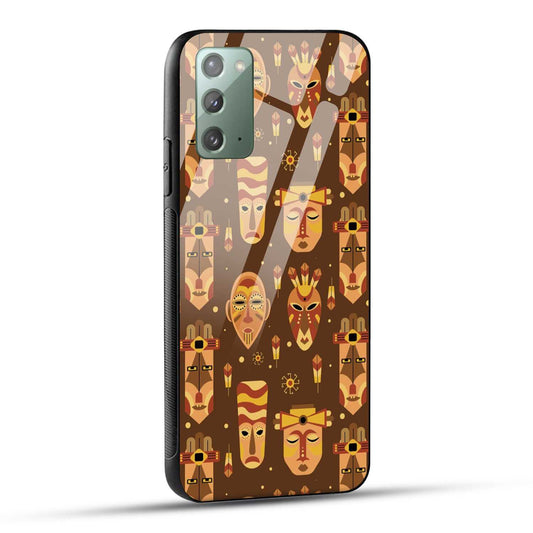 Samsung Galaxy Note 20 Back Cover Tribal African Mask Printed Glass Case