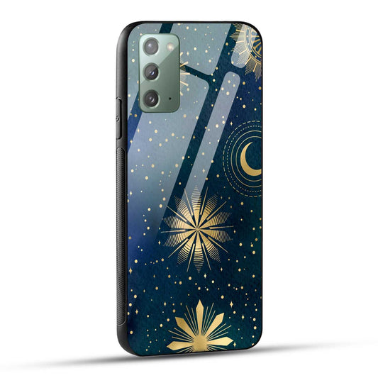 Samsung Galaxy Note 20 Back Cover Art Of Moon Printed Glass Case