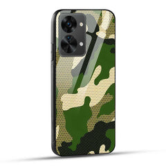 OnePlus Nord 2T 5G Back Cover Indian Army Camouflage Glass Case