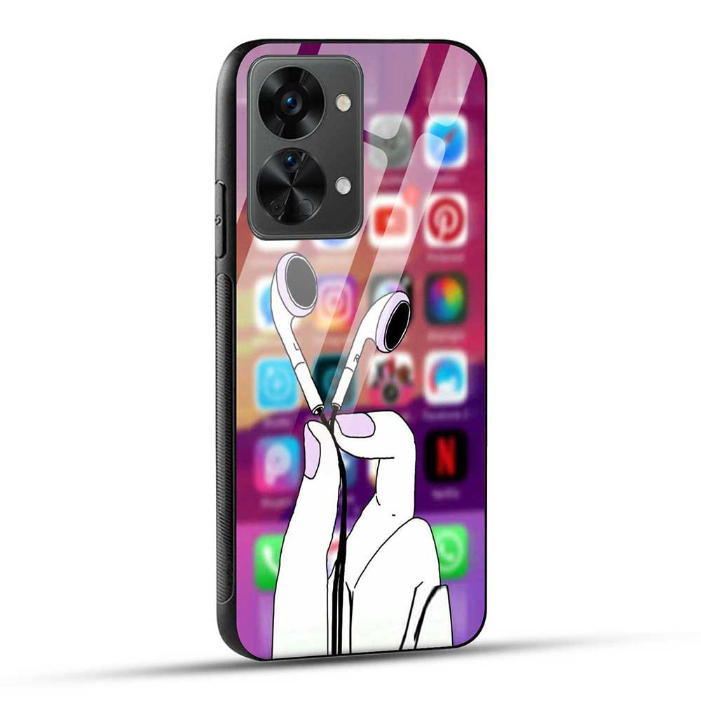 OnePlus Nord 2T 5G Back Cover Music is Life Glass Case