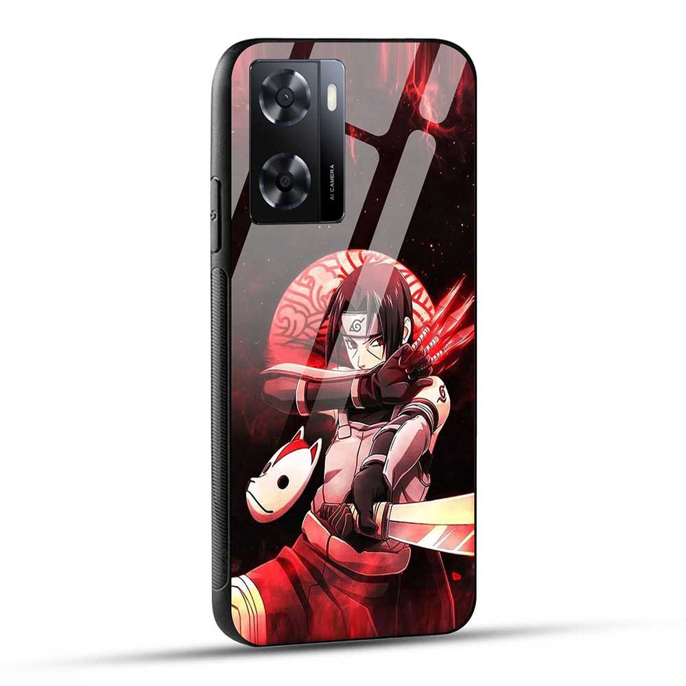 OPPO A57 2022 / OPPO A77 / OPPO A77s / OPPO K10 5G Back Cover Itachii Glass Case