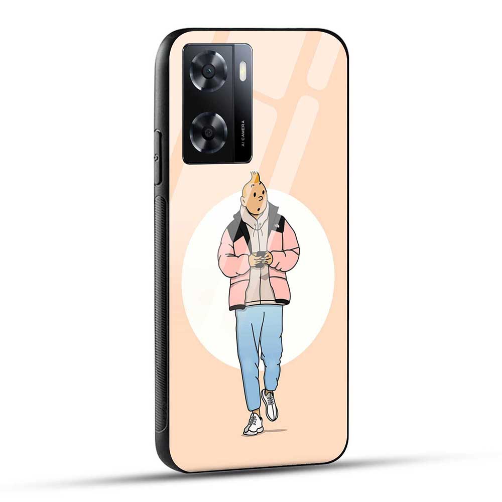 OPPO A57 2022 / OPPO A77 / OPPO A77s / OPPO K10 5G Back Cover Street Style Glass Case