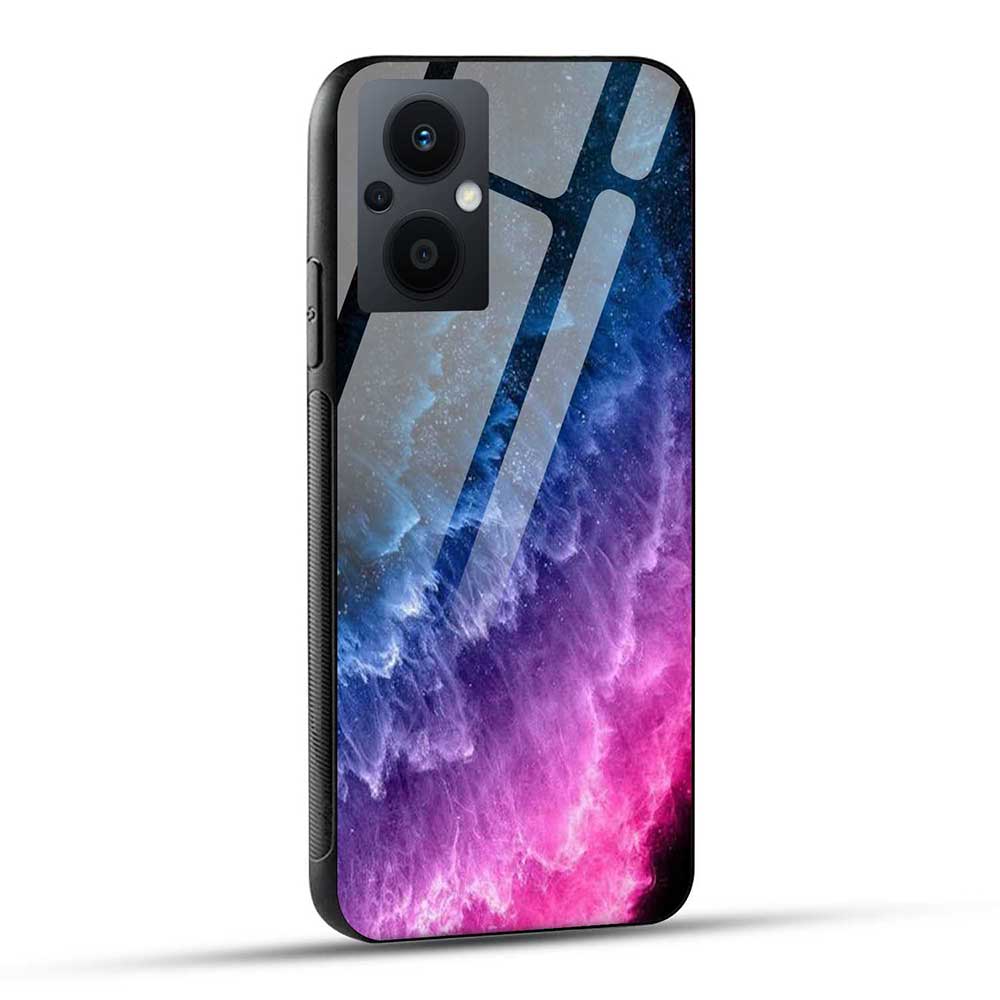 Oppo F21 Pro 5G / Oppo F21s Pro 5G Back Cover Abstract Colorful Glass Case