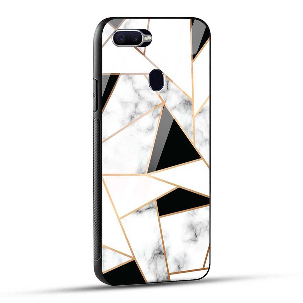 OPPO F9 / Oppo F9 Pro / Realme 2 Pro / Realme U1 Back Cover White Marble Glass Case