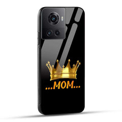 OnePlus 10R 5G Back Cover Mom with Crown Glass Case
