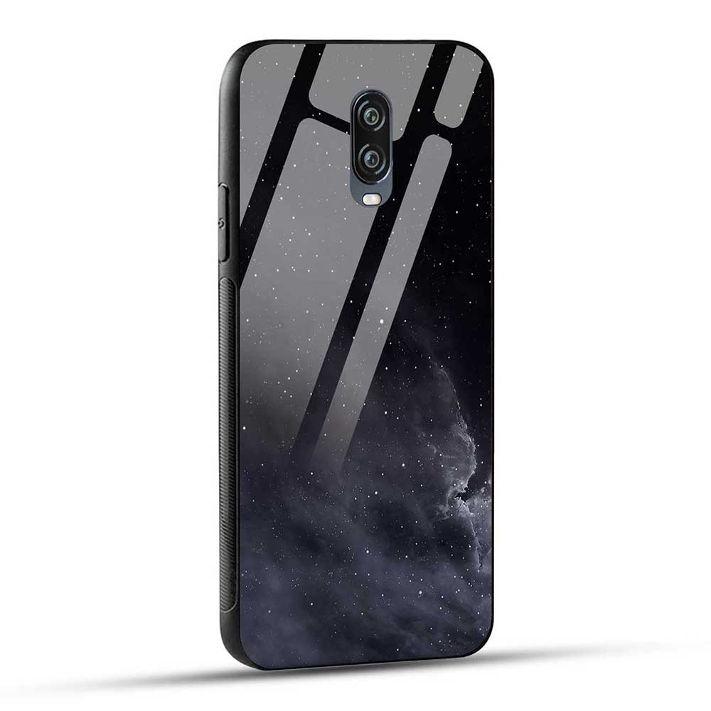 One Plus 6T / OnePlus 7 Back Cover Stars in The Dark Glass Case