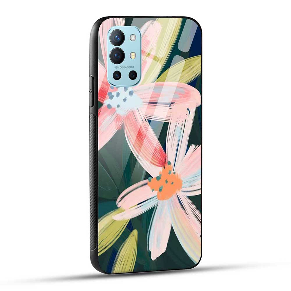 OnePlus 9R Back Cover Flower Nature Glass Case