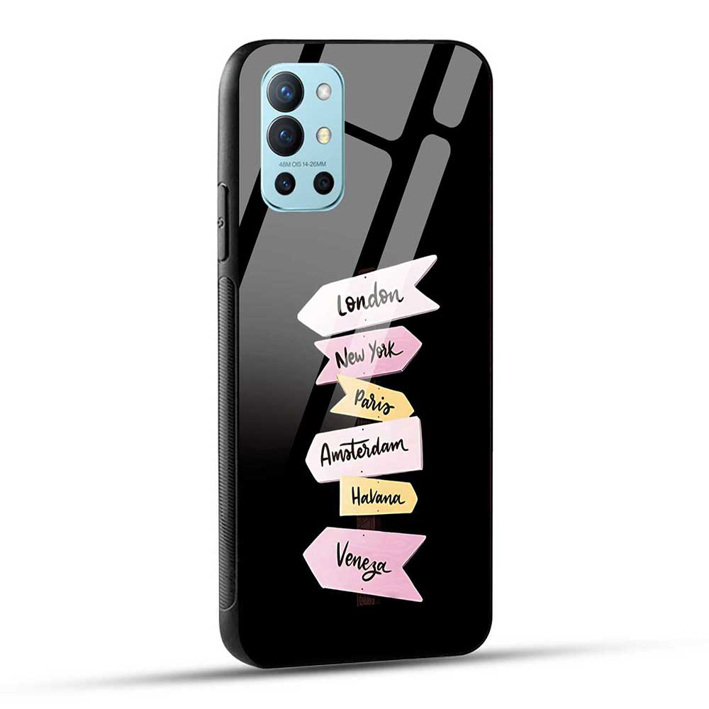OnePlus 9R Back Cover Traveler Glass Case