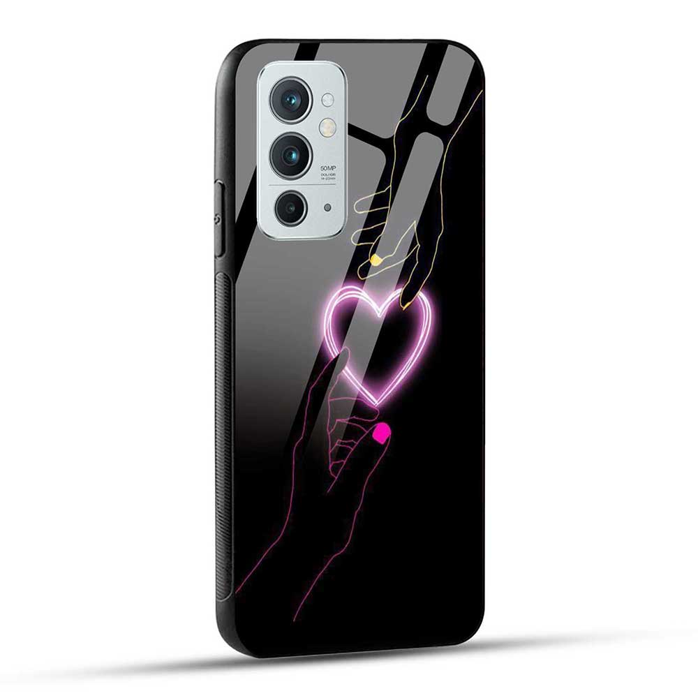 OnePlus 9RT / OnePlus 9RT 5G Back Cover Love Forever Heart Glass Case