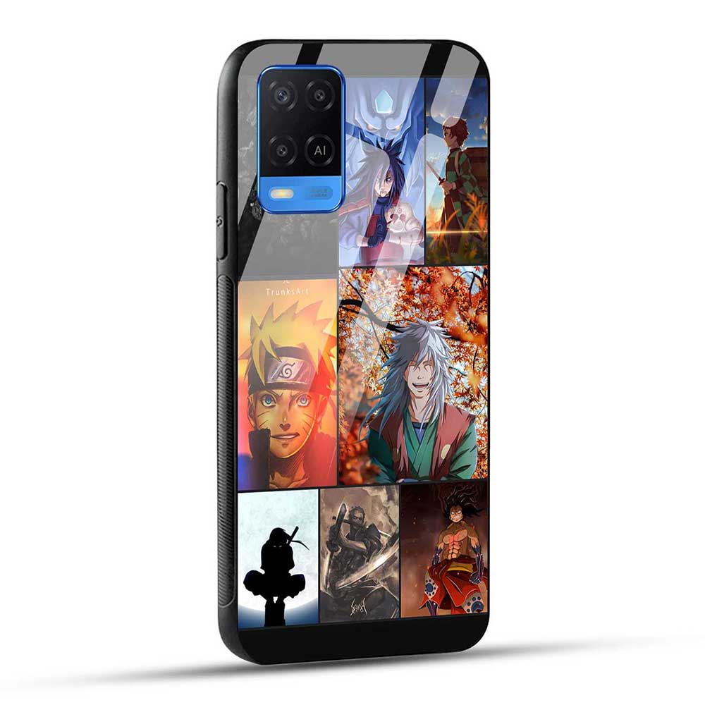 Oppo A54 / Oppo A55 Back Cover Kakashii Narutto Glass Case