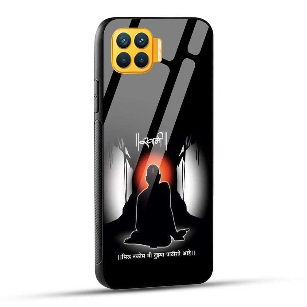 OPPO F17 PRO Back Cover Shree Swami Samarth Glass Case