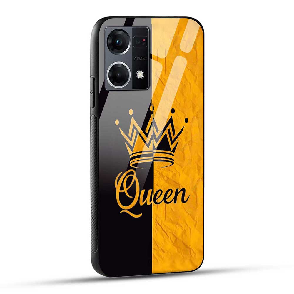 OPPO F21 Pro / Oppo F21s Pro Back Cover Queen Crown Glass Case