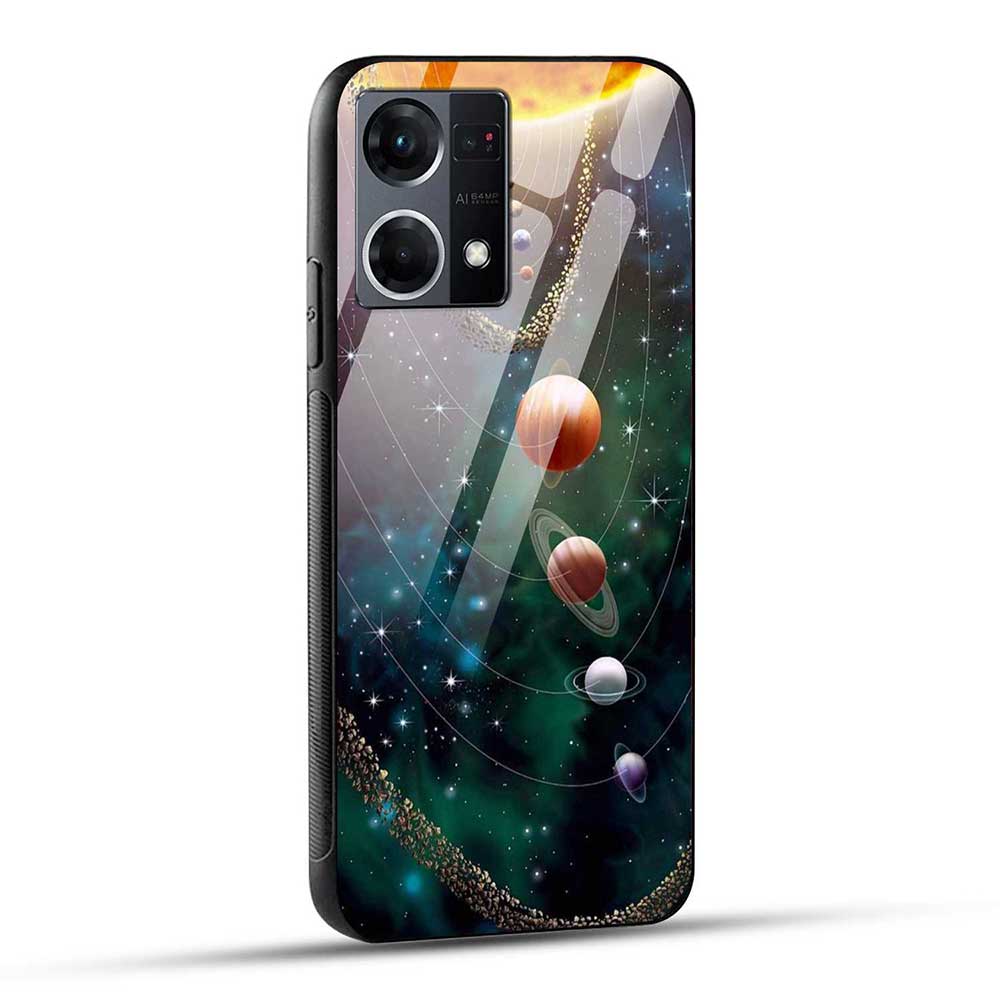 OPPO F21 Pro / Oppo F21s Pro Back Cover Solar System Glass Case