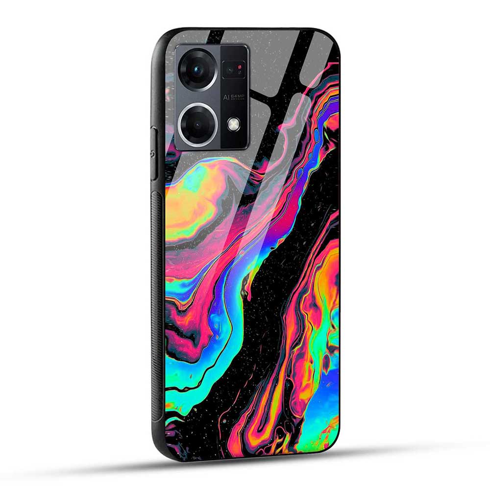 OPPO F21 Pro / Oppo F21s Pro Back Cover Spoil Colors Glass Case