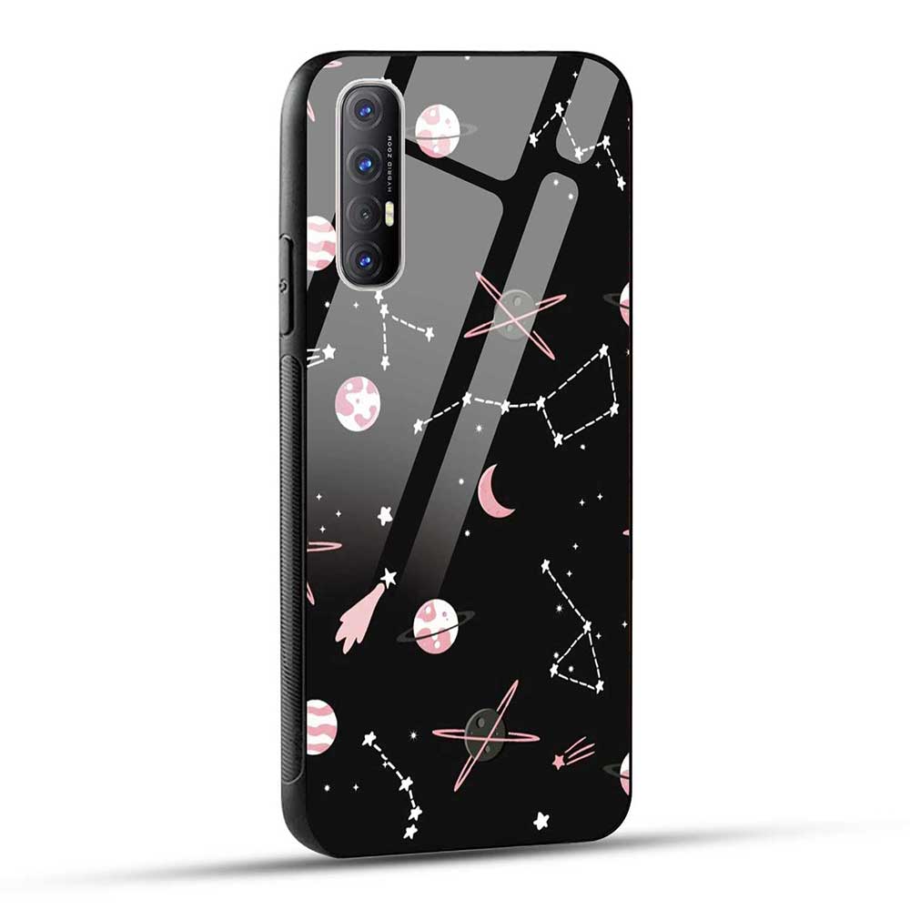 OPPO Reno 3 Pro Back Cover Galaxy Glass Case